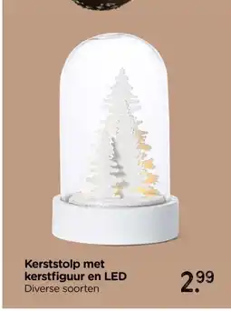 Xenos Kerststolp met kerstfiguur en LED aanbieding