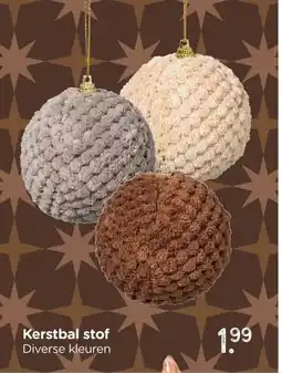 Xenos Kerstbal stof aanbieding