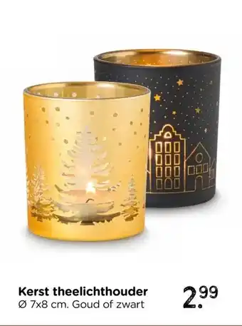Xenos Kerst theelichthouder aanbieding