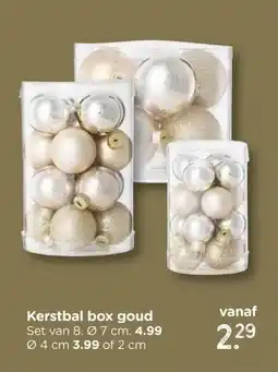 Xenos Kerstbal box goud aanbieding