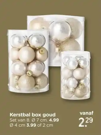 Xenos Kerstbal box goud aanbieding