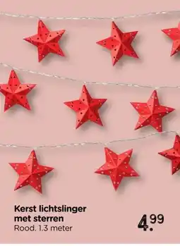 Xenos Kerst lichtslinger met sterren aanbieding