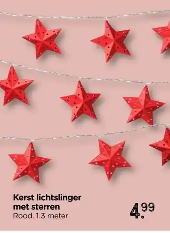 Xenos Kerst lichtslinger met sterren aanbieding