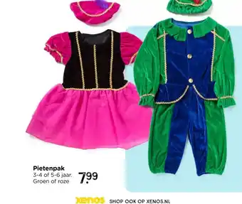 Xenos Pietenpak paars/roze 4-6 jaar aanbieding