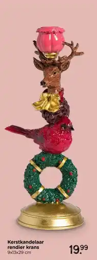 Xenos Kerstkandelaar rendier krans aanbieding