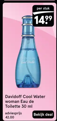 Etos Davidoff Cool Water woman Eau de Toilette 30 ml aanbieding