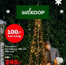 Welkoop Fairybell kerstboom 400 cm 640 led aanbieding
