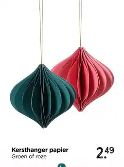 Xenos Kersthanger papier aanbieding