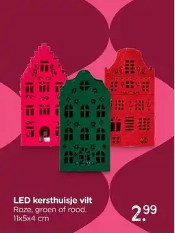 Xenos LED kersthuisje vilt aanbieding