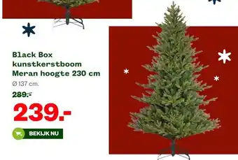 Welkoop Black Box kunstkerstboom Meran hoogte 230 cm aanbieding