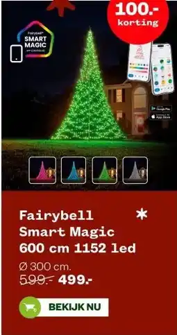 Welkoop Fairybell Smart Magic 600 cm 1152 led aanbieding