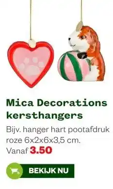 Welkoop Mica Decorations kersthangers aanbieding