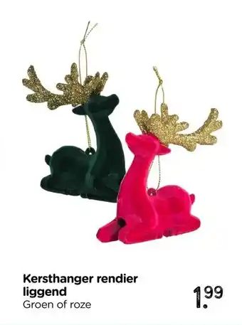 Xenos Kersthanger rendier liggend aanbieding