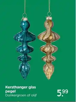 Xenos Kersthanger glas pegel aanbieding