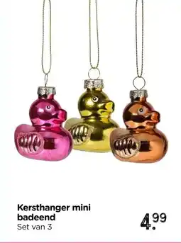 Xenos Kersthanger mini badeend aanbieding