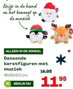 Welkoop Dansende kerstfiguren met muziek aanbieding