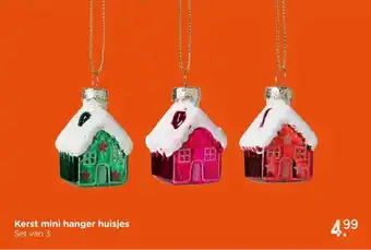 Xenos Kerst mini hanger huisjes aanbieding