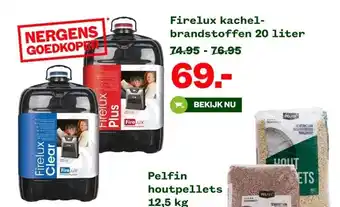 Welkoop Firelux kachel- brandstoffen aanbieding