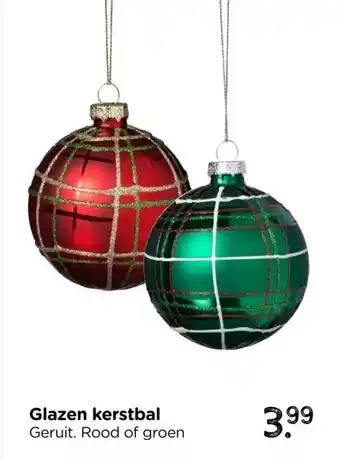 Xenos Glazen kerstbal aanbieding