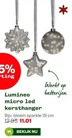 Welkoop Lumineo micro led kersthanger aanbieding