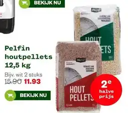 Welkoop Pelfin houtpellets 12,5 kg aanbieding