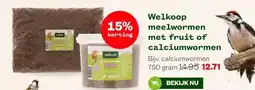 Welkoop Welkoop meelwormen met fruit of calciumwormen aanbieding