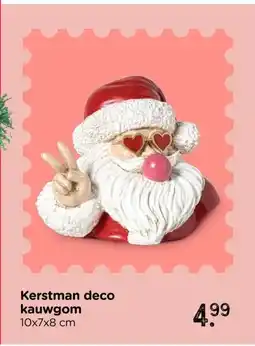Xenos Kerstman deco kauwgom aanbieding