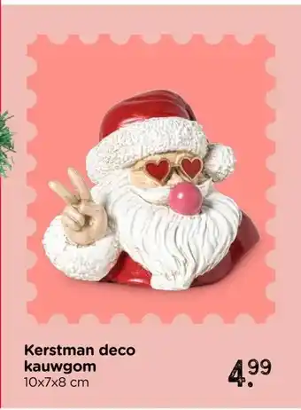 Xenos Kerstman deco kauwgom aanbieding