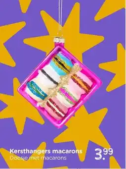 Xenos Kersthangers macarons aanbieding
