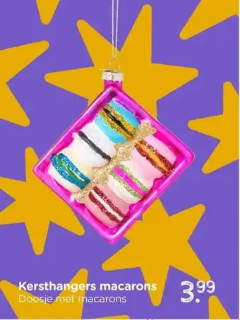 Xenos Kersthangers macarons aanbieding