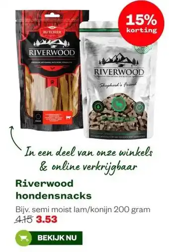 Welkoop Riverwood hondensnacks aanbieding
