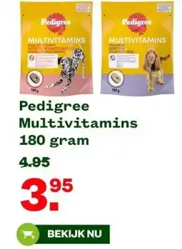 Welkoop Pedigree Multivitamins 180 gram aanbieding
