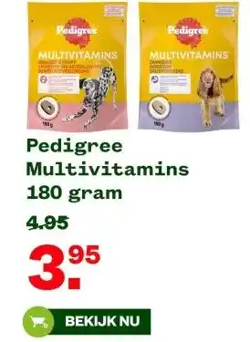 Welkoop Pedigree Multivitamins 180 gram aanbieding