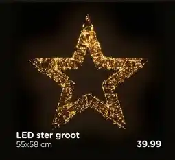 Xenos LED ster groot aanbieding