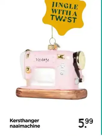 Xenos Kersthanger naaimachine aanbieding