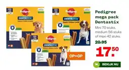 Welkoop Pedigree mega pack Dentastix aanbieding