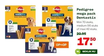 Welkoop Pedigree mega pack Dentastix aanbieding