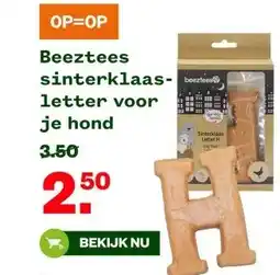 Welkoop Beeztees sinterklaas- letter voor je hond aanbieding