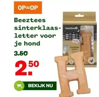 Welkoop Beeztees sinterklaas- letter voor je hond aanbieding