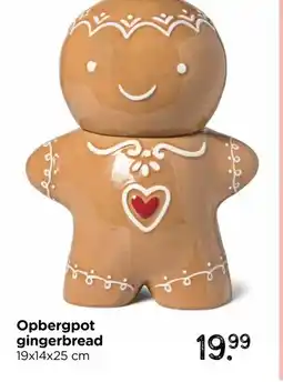 Xenos Opbergpot gingerbread aanbieding
