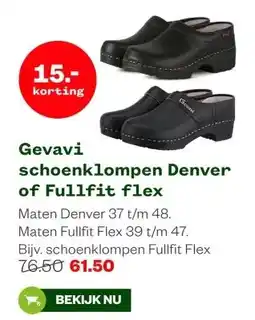 Welkoop Gevavi schoenklompen Denver of Fullfit flex aanbieding