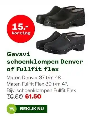 Welkoop Gevavi schoenklompen Denver of Fullfit flex aanbieding
