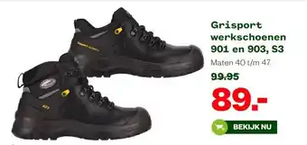 Welkoop Grisport werkschoenen 901 en 903, S3 aanbieding