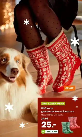 Welkoop Welkoop gevoerde kerstlaarzen aanbieding