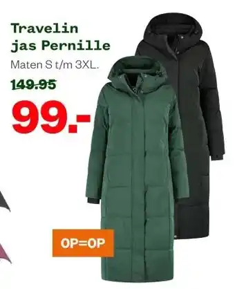 Welkoop Travelin jas Pernille aanbieding
