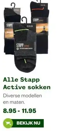 Welkoop Alle Stapp Active sokken aanbieding