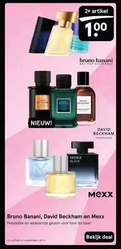 Etos Bruno Banani, David Beckham en Mexx aanbieding