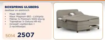 TotaalBED BOXSPRING ULSBERG aanbieding