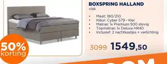 TotaalBED BOXSPRING HALLAND aanbieding