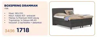 TotaalBED BOXSPRING DRAMMAN aanbieding